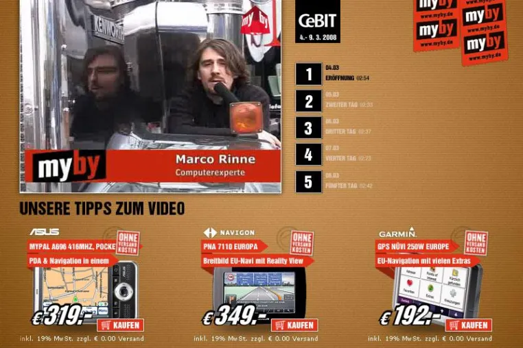 Bild: Sommer & Co. realisiert CeBIT-TV für myby