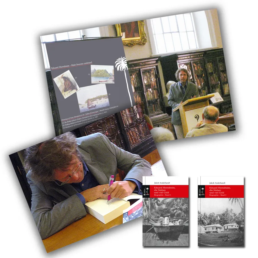 Präsentation der Hernsheim-Biographie in der State Library of New South Wales, Sydney, Australien (© Die Südsee-Bibliothek)