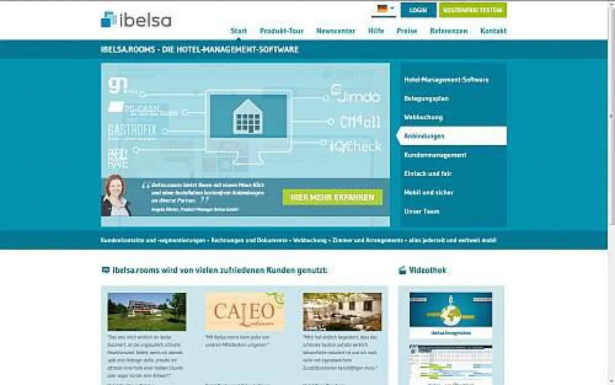 ibelsa mit nutzerfreundlichen Website
