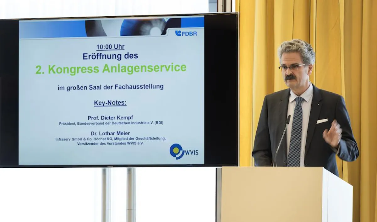 Dr. Lothar Meier, Vorsitzender des Vorstands des Wirtschaftsverbands für Industrieservice WVIS e.V.