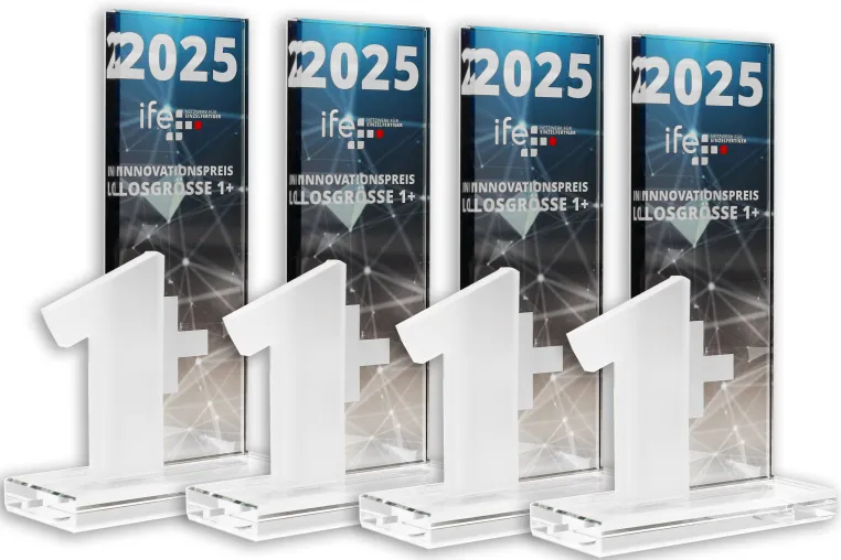 ife fördert herausragende Entwicklungen mit dem Innovationspreis Losgröße 1+ Bild: ife fördert herausragende Entwicklungen mit dem Innovationspreis Losgröße 1+