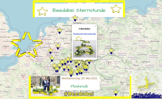 Bild: Beedabei Flashmob Sternstunde 2021 am Weltbienentag