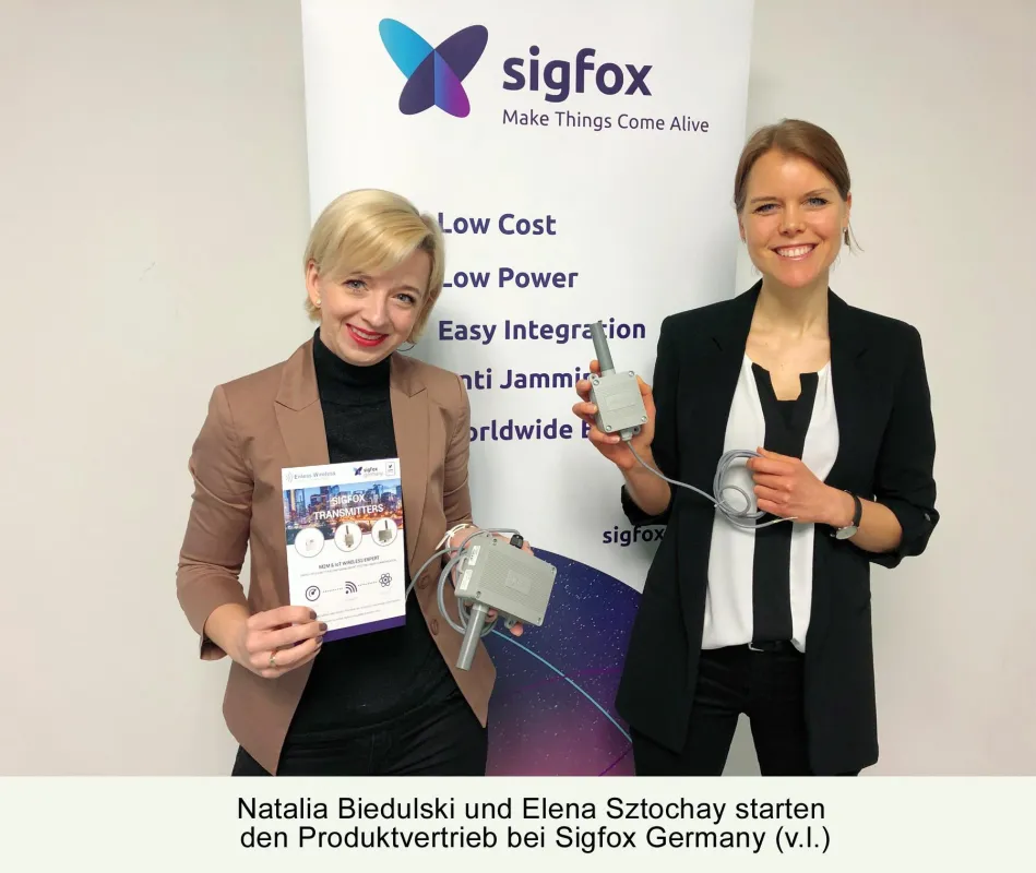 Natalia Biedulski und Elena Sztochay Sigfox Germany