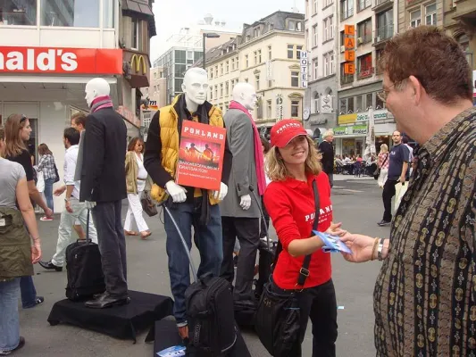 Pohland startet Guerilla-Werbeaktion Bild: Pohland startet Guerilla-Werbeaktion
