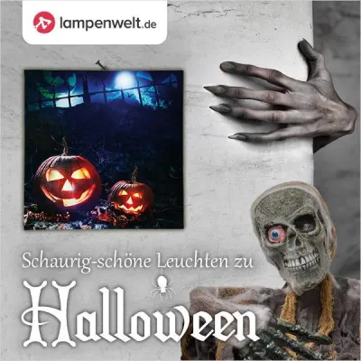 Bild: Weil Halloween ohne gruseliges Licht nur dunkel und langweilig wäre - Neue Themenwelt der Lampenwelt GmbH