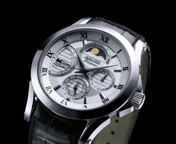 Bild: Der Mond ist aufgegangen - Seiko Kinetic Direct Drive Mondphase