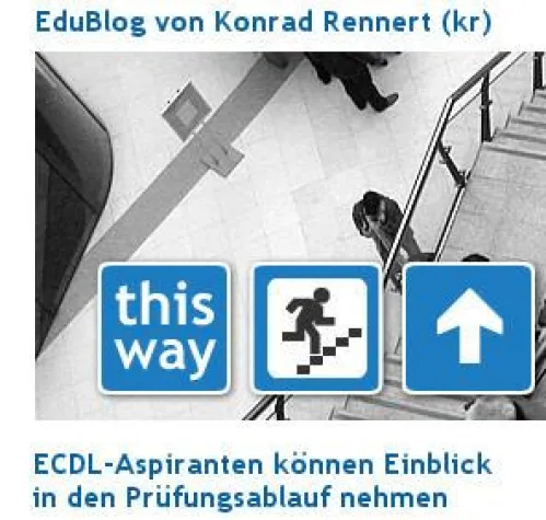 Bild: Mit dem EduBlog ins Web 2.0
