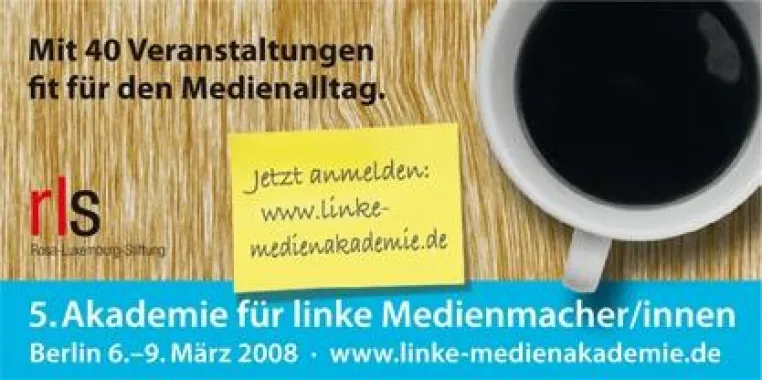 Bild: 5. Medienakademie für linke Medienmacherinnen vom 6. bis 9. März in Berlin