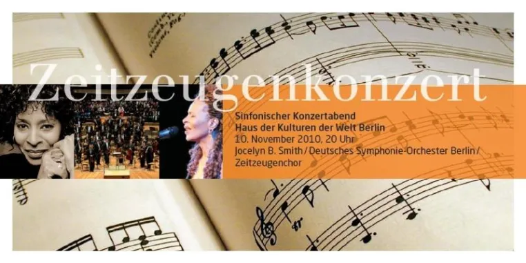 Bild: Zeitzeugenkonzert im Haus der Kulturen der Welt am 10.11.2010