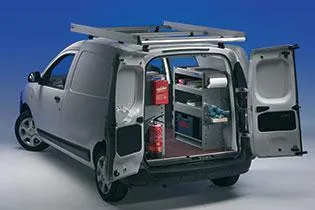 Bild: StoreVan macht aus einem Dacia Dokker eine mini mobile Werkstatt für die Hausdienstleistungen