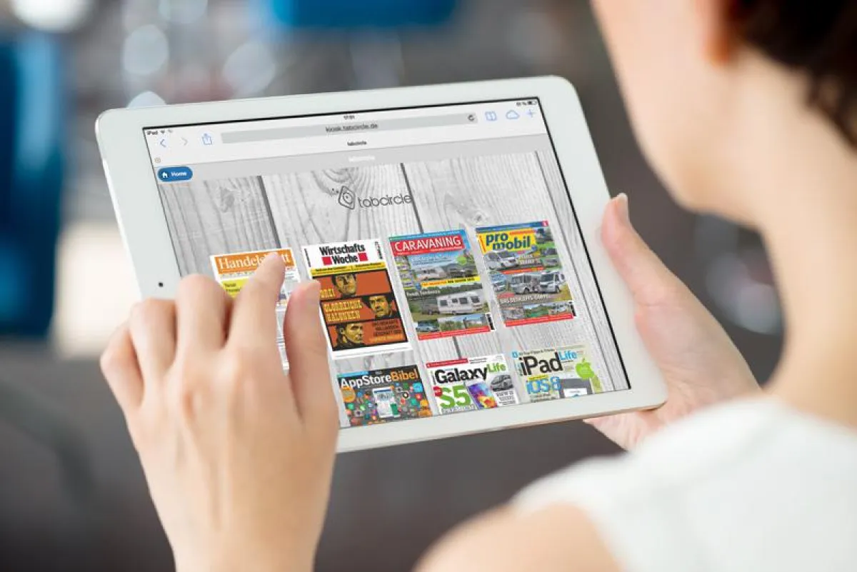 Auf dem Tablet macht Lesen mit tabcircle richtig Spaß - genauso wie auf Laptop und Smartphone.