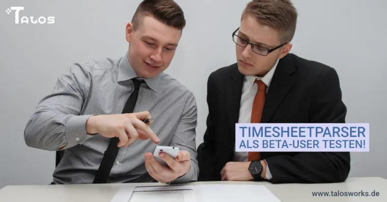 Zeitnachweise schnell und einfach digitalisieren: TimesheetParser startet in die Beta-Phase Bild: Zeitnachweise schnell und einfach digitalisieren: TimesheetParser startet in die Beta-Phase