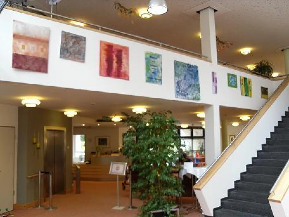 Die Ausstellung in der Cafeteria