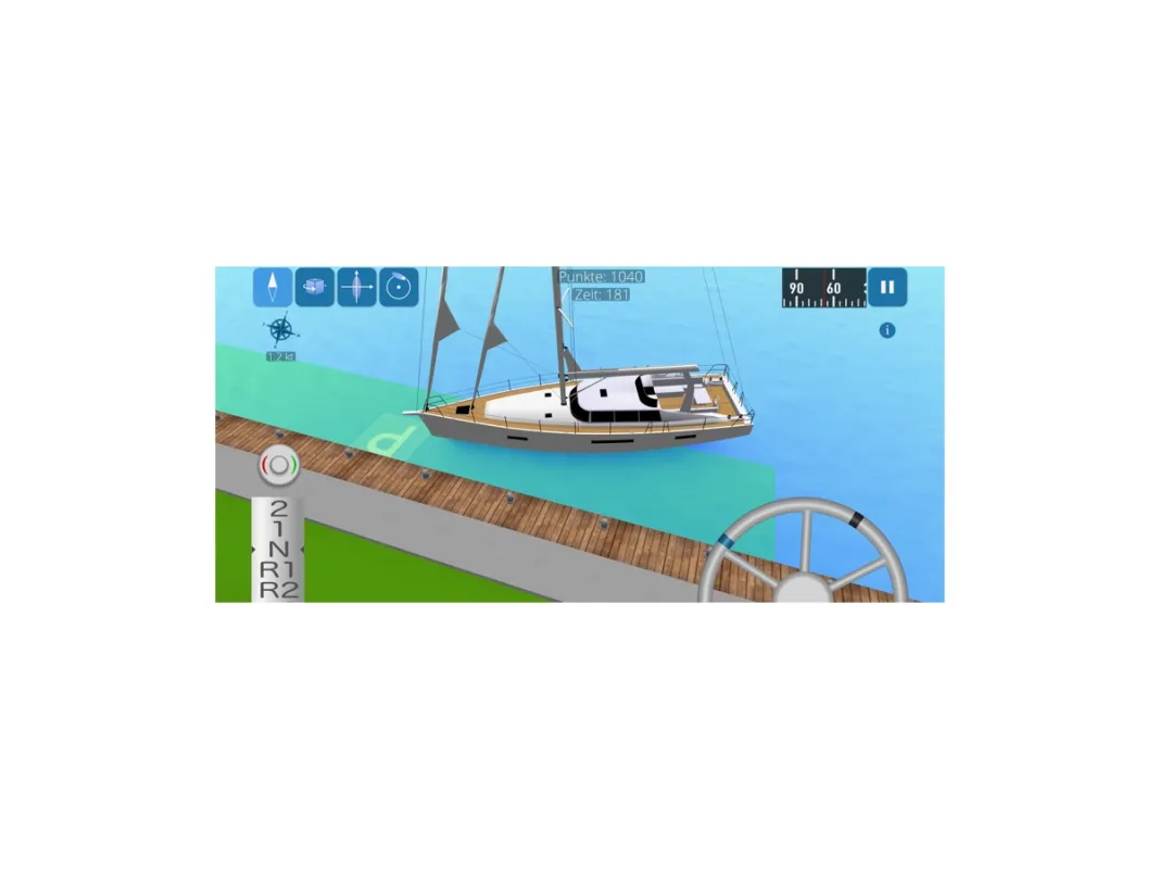 Hafenskipper 2: Segelyacht legt am Steg an