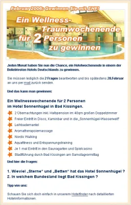 Bild: Nicht verpassen – das erste Gewinnspiel einer Serie