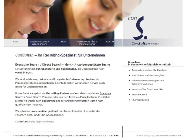 Bild: web media consult bringt ConSultan.de online