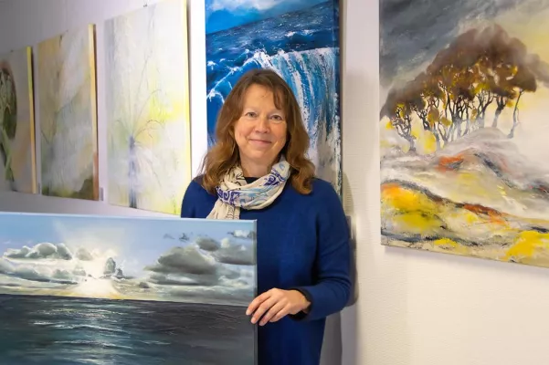 Bild: Glücksmomente festgehalten mit Pinsel und Spachtel in Acryl