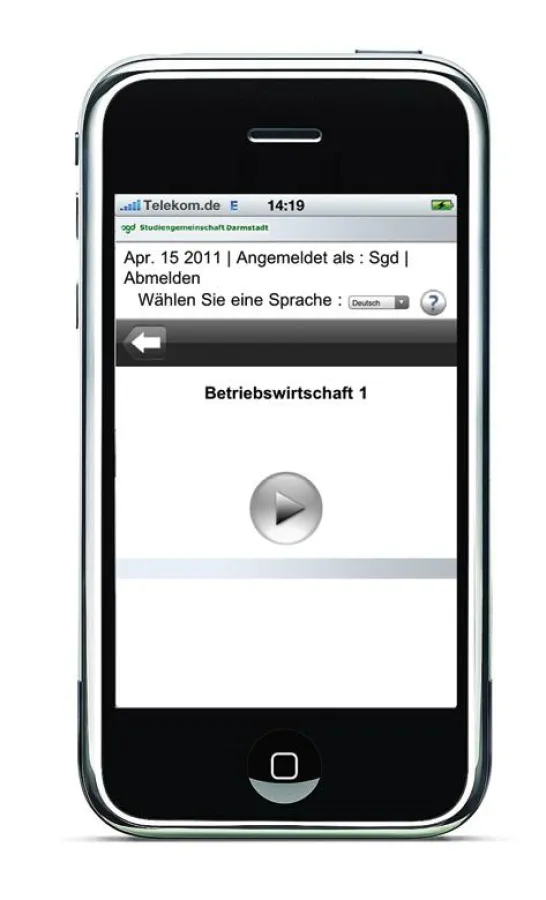 Neu: Mit kostenlosen Lern-Apps können SGD-Teilnehmer ihre BWL-Kenntnisse überprüfen.