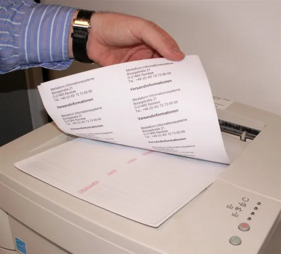 Mediaform erweitert Portfolio um Kopier-Etiketten DIN A4 Bild: Mediaform erweitert Portfolio um Kopier-Etiketten DIN A4