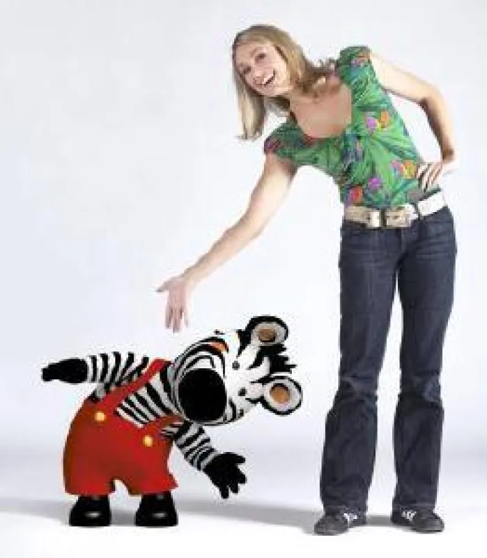 Zigby und Ruth Moschner (c) Studio 100 Media