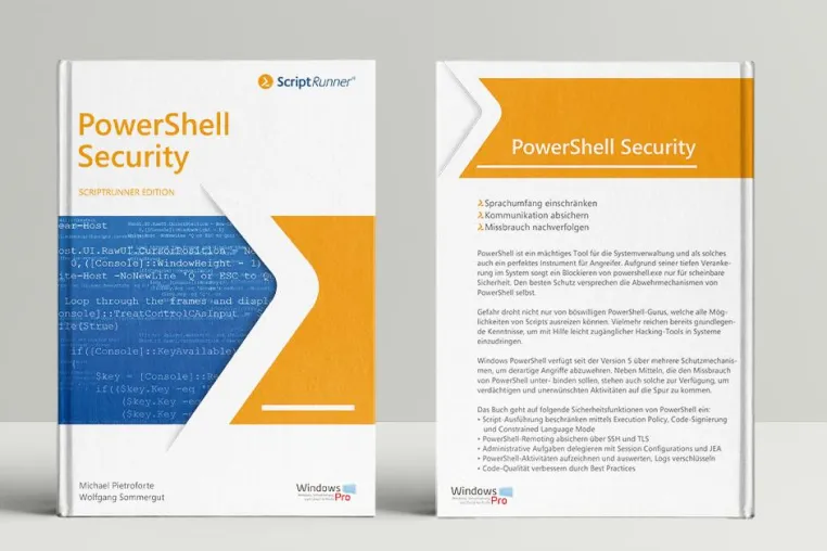 eBook „PowerShell Security Guide“: ScriptRunner und WindowsPro veröffentlichen Guide mit Best Practices Bild: eBook „PowerShell Security Guide“: ScriptRunner und WindowsPro veröffentlichen Guide mit Best Practices