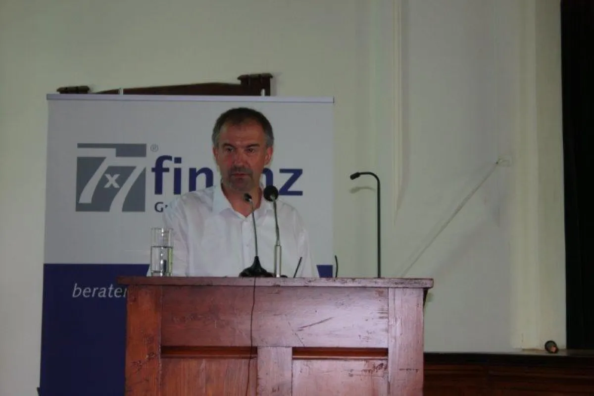 Andreas Mankel erläuterte beim 7x7 Kapitalgebertreffen den 