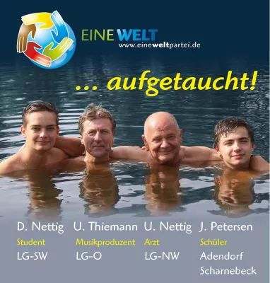 Bild: Eine-Welt-Partei nimmt an der Kreistagswahl in Lüneburg teil