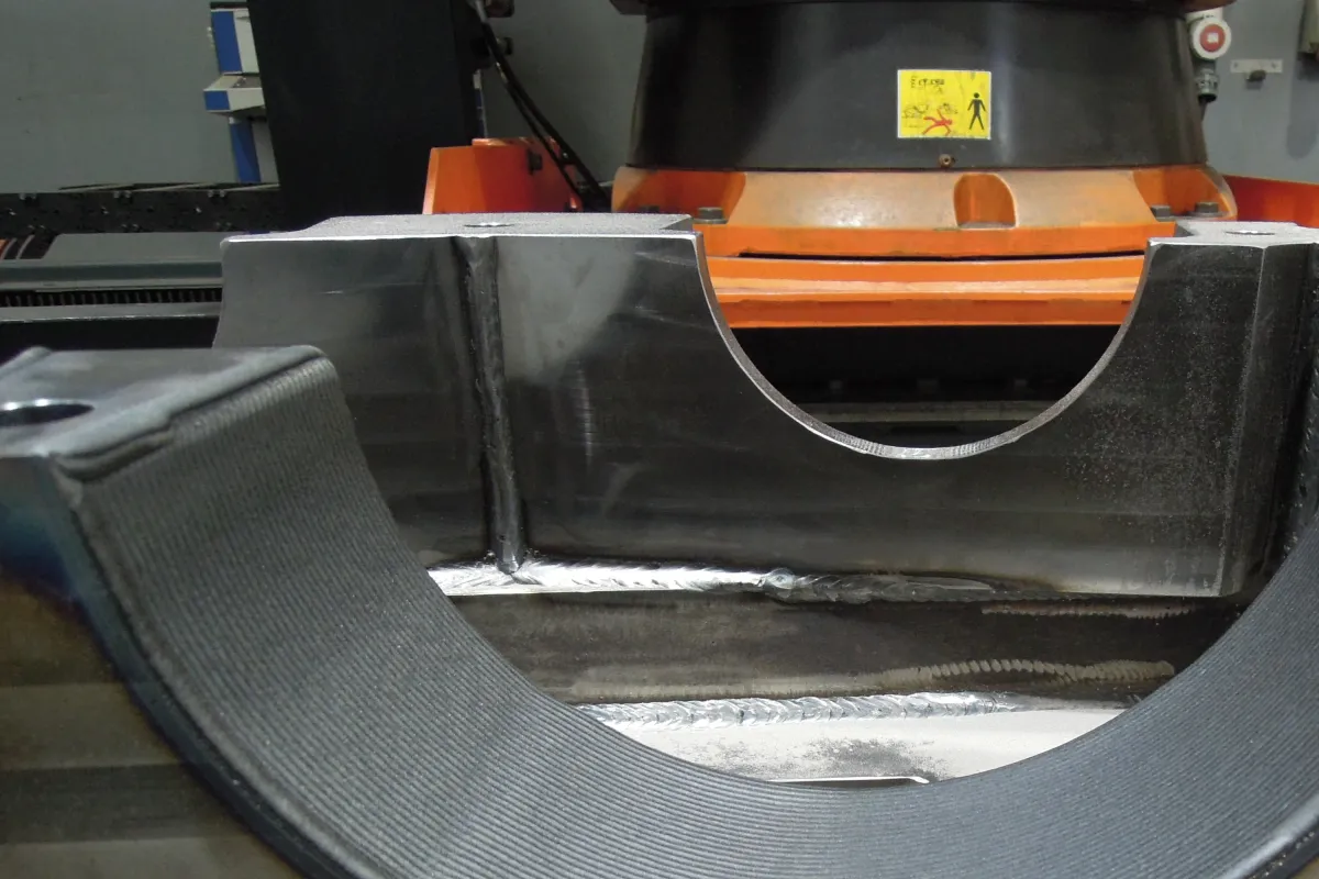 Laserauftragschweißen Lagerschale (© innojoin)