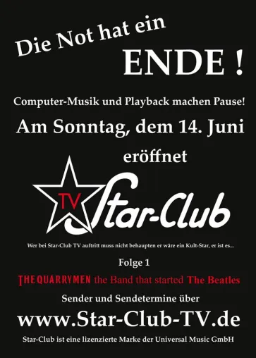 Star-Club TV geht auf Sendung Bild: Star-Club TV geht auf Sendung