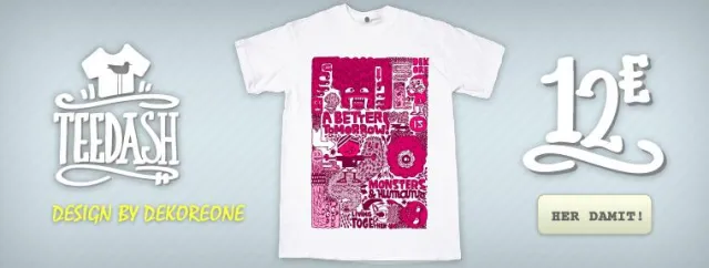 Das Düsseldorfer Internet Start-up A better tomorrow launcht heute die neue Aktionsreihe „TeeDash“ Bild: Das Düsseldorfer Internet Start-up A better tomorrow launcht heute die neue Aktionsreihe „TeeDash“