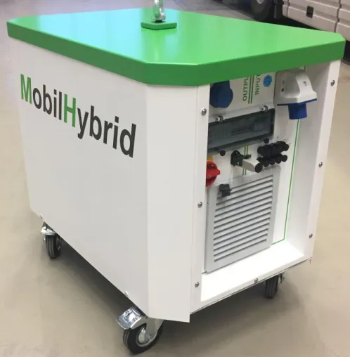 MobilHybrid-Die mobile, netzunabhängige und feinstaubfreie Stromversorgung für Baustellen- und Sozialcontainer Bild: MobilHybrid-Die mobile, netzunabhängige und feinstaubfreie Stromversorgung für Baustellen- und Sozialcontainer