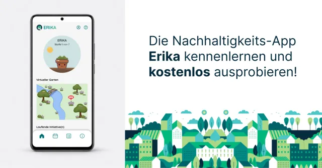Bild: Erika-App als digitale Begleiterin für klimabewusstes Handeln im Alltag