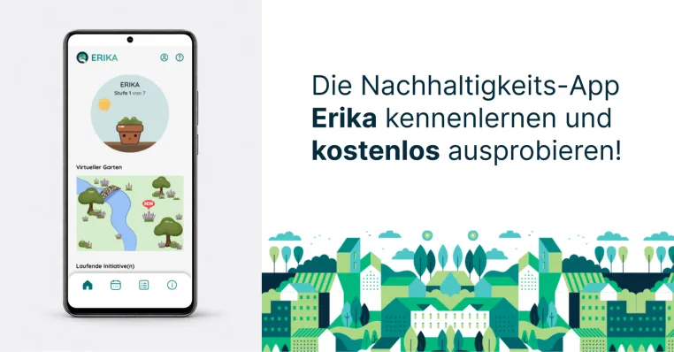 Bild: Erika-App als digitale Begleiterin für klimabewusstes Handeln im Alltag