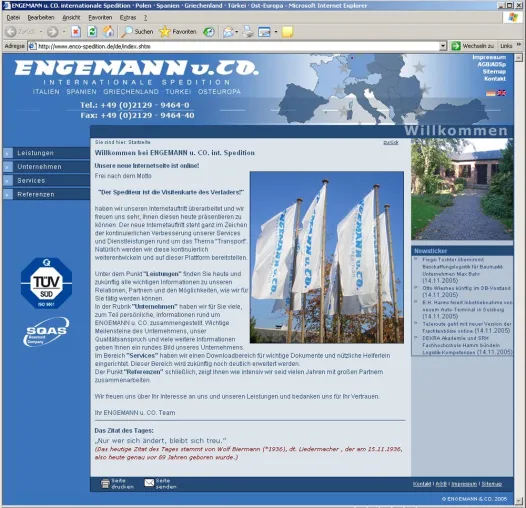 ENGEMANN u. CO. launched neue Internet-Seite Bild: ENGEMANN u. CO. launched neue Internet-Seite