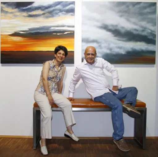 Bild: Martin Thomas und Sorour Konusch stellen in der GALERIE GERSTAECKER Dresden aus