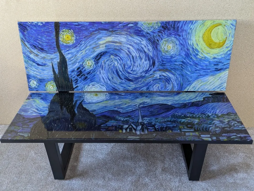 Sitzbank Vincent van Gogh, Sternennacht (© Ralph Kähne)