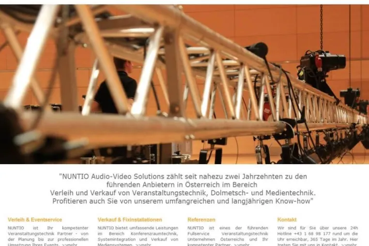 Bild: Veranstaltungstechnik Spezialist NUNTIO startet Service Offensive