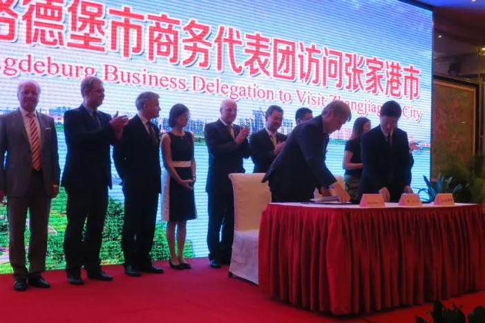 Großraum Shanghai: Deutsche Wirtschaftsdelegation erkundet Vorzeigestadt Zhangjiagang Bild: Großraum Shanghai: Deutsche Wirtschaftsdelegation erkundet Vorzeigestadt Zhangjiagang