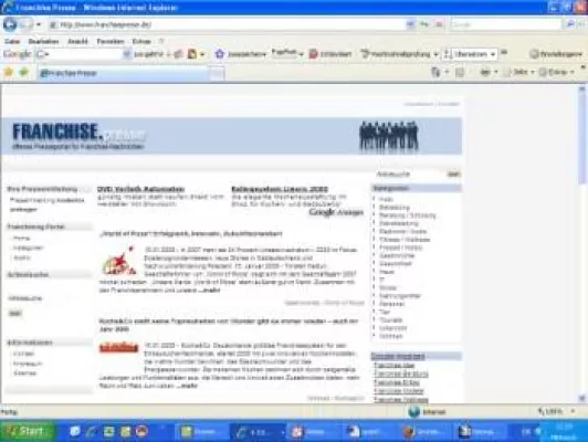 Bild: Franchisepresse.de erfolgreich gelauncht