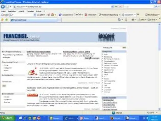 Bild: Franchisepresse.de erfolgreich gelauncht