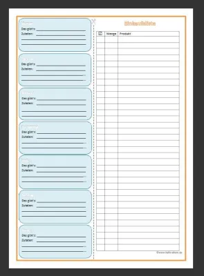 Die perfekte Einkaufsliste Bild: Die perfekte Einkaufsliste