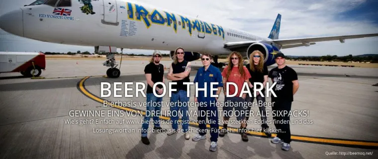 Bild: Bierbasis verlost drei Iron Maiden Trooper Ale Sixpacks
