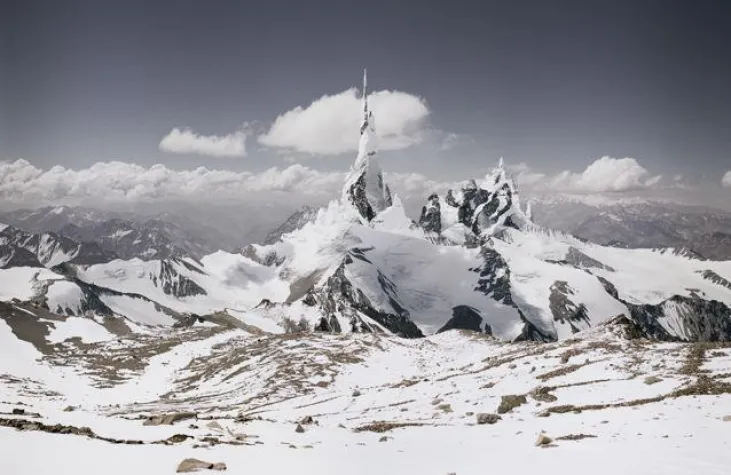 Bild: »high altitude« von Michael Najjar auf der Pulse Miami 2009