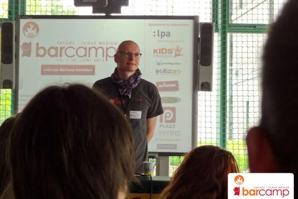 Martin Fache zur eröffnung des Barcamp Erfurt 2013
