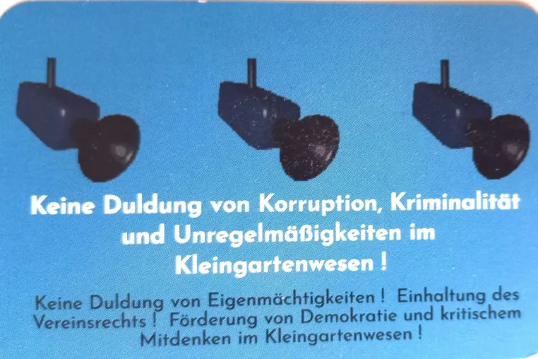 Bild: Der Präsident des Landesverbands der Gartenfreunde Berlin macht sich mit unhaltbaren Vorwürfen lächerlich.
