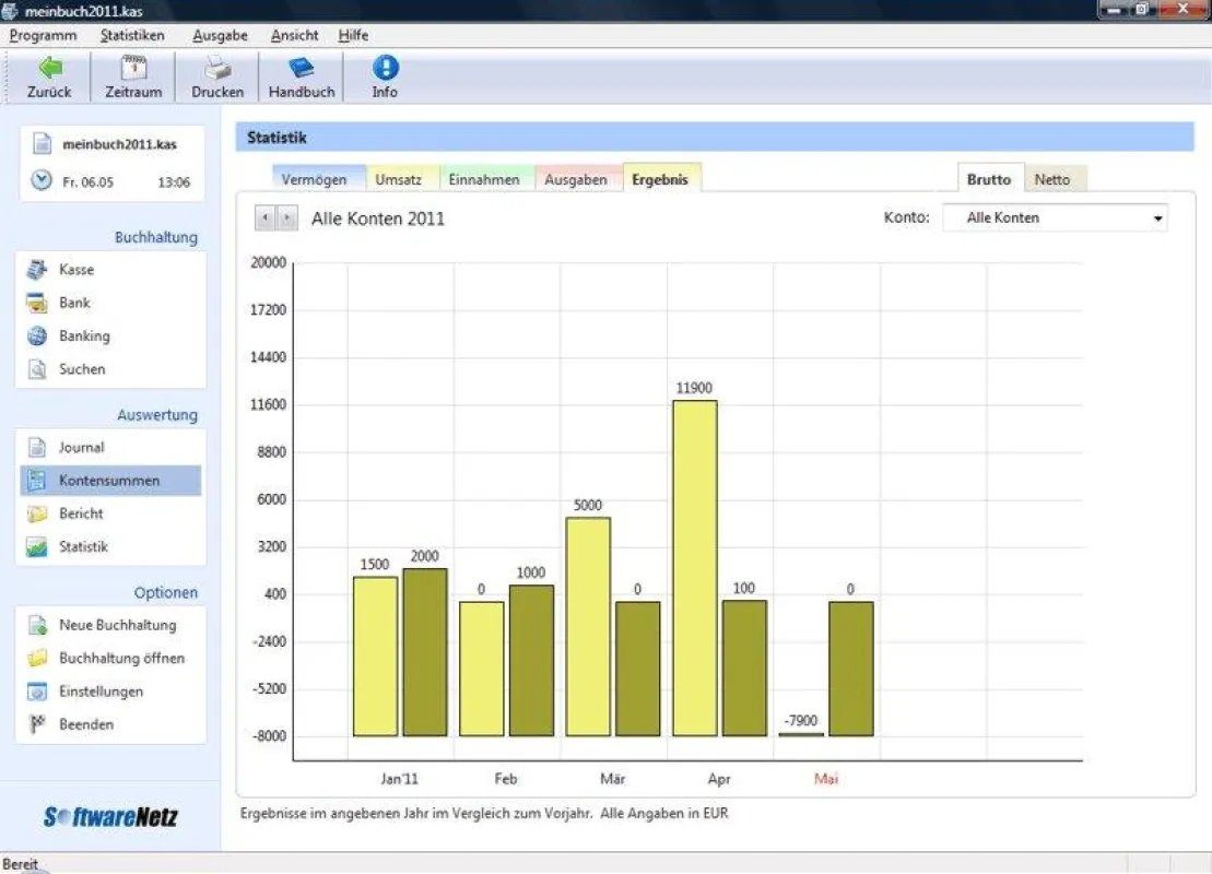 Kassenbuch Screenshot