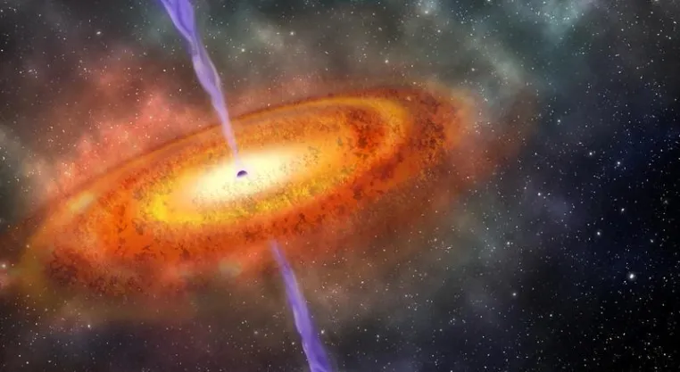Bild: Das fernste Schwarze Loch im Kosmos: Quasar in Entfernung von 13 Milliarden Lichtjahren entdeckt