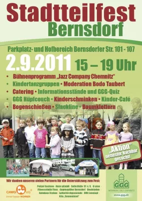 Bild: Chemnitzer Stadtteil Bernsdorf feiert am Freitag erstes Stadtteilfest