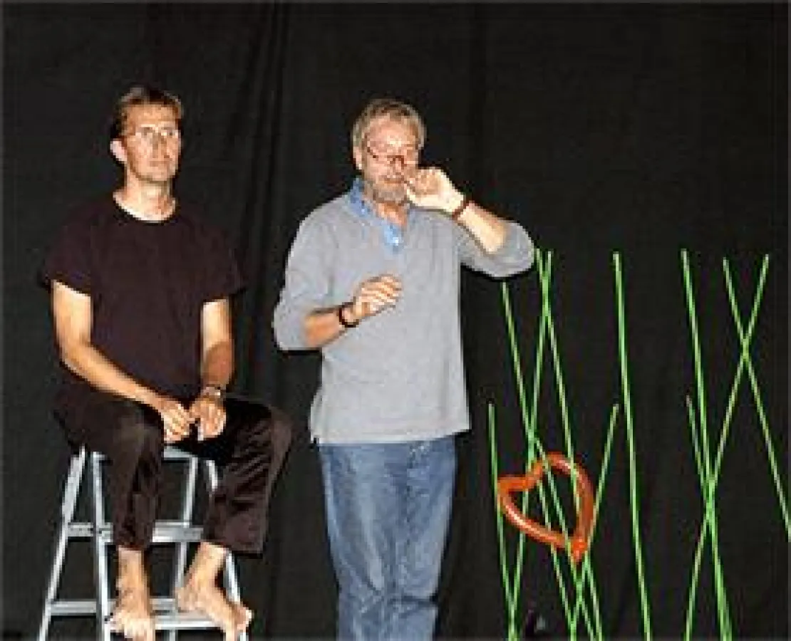 Wolfgang St. Keuter im Schauspielunterricht, Foto: Gianni Sarto