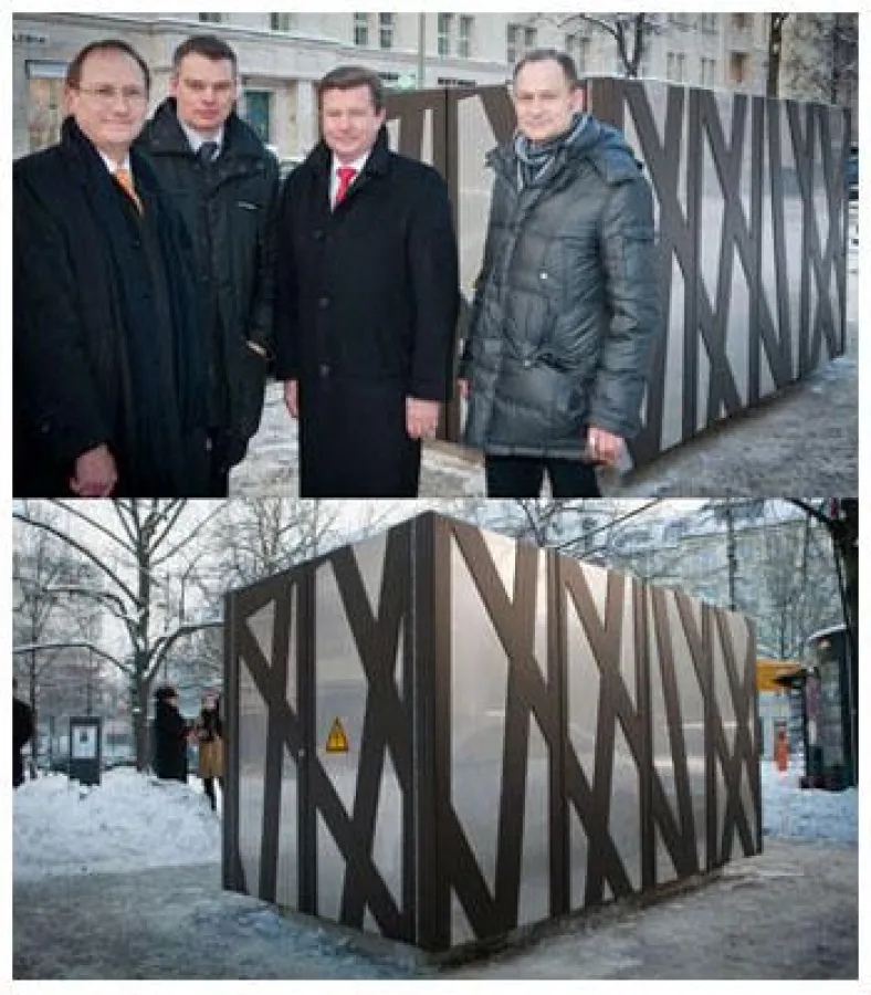 Neue Trafostation am Berliner Kurfürstendamm